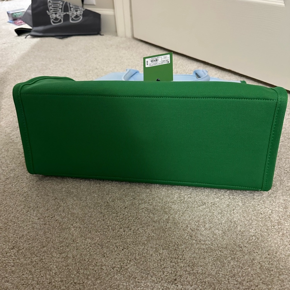 Kate Spade x Target - Colorblock Knit Tote Bag Green/Blue - NEW - Picture 14 of 16